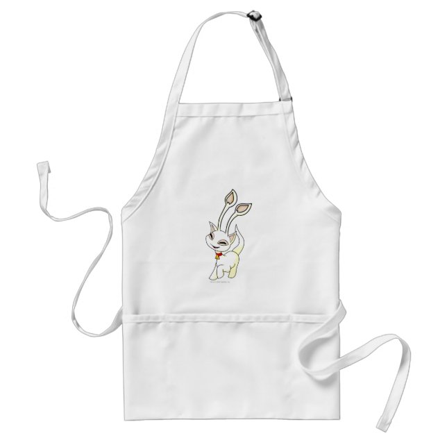 Aisha White Standard Apron (Front)