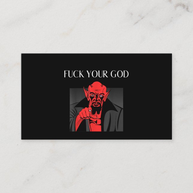 Aist Goat Satan Baphomet GIft Business Card (Front)