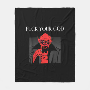 Aist Goat Satan Baphomet GIft Fleece Blanket