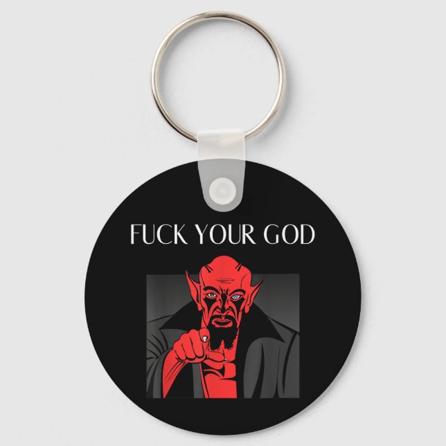 Aist Goat Satan Baphomet GIft Key Ring (Front)