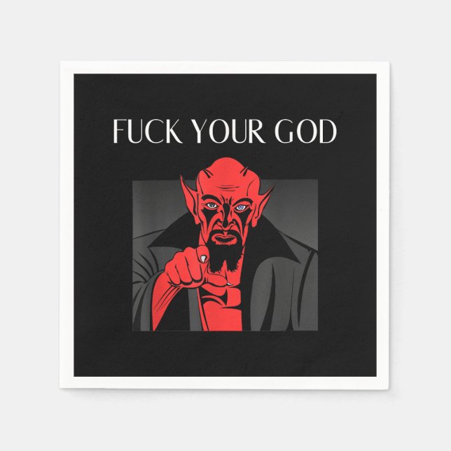Aist Goat Satan Baphomet GIft Napkin (Front)
