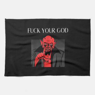 Aist Goat Satan Baphomet GIft Tea Towel