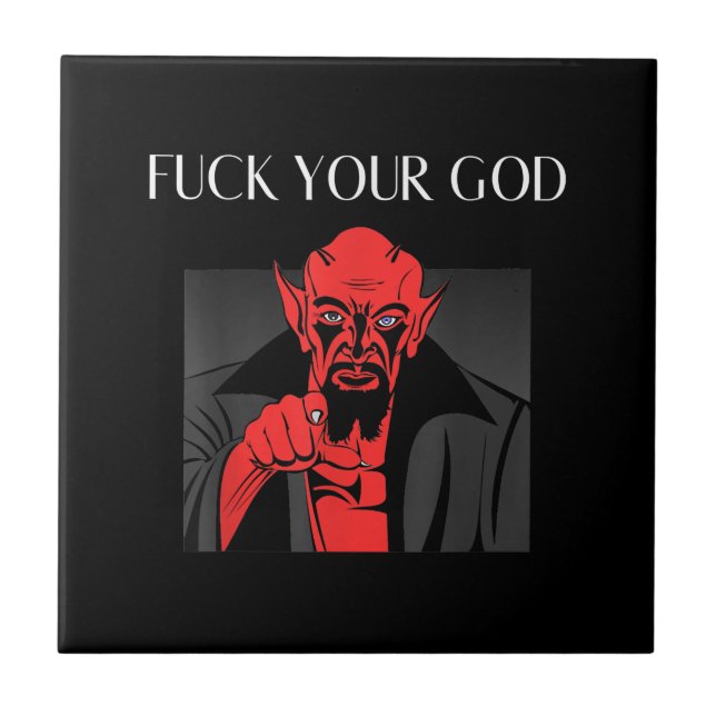 Aist Goat Satan Baphomet GIft Tile (Front)