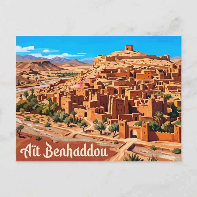 Aït Benhaddou Morocco Postcard (Front)