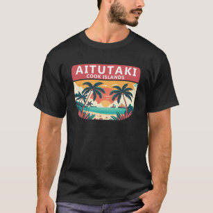 Aitutaki Cook Islands Retro Emblem T-Shirt