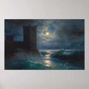 Aivazovsky - Genoese Towers In The Black Sea Poster