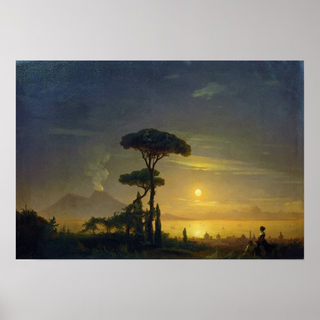 Aivazovsky - Gulf Of Naples Poster (Front)