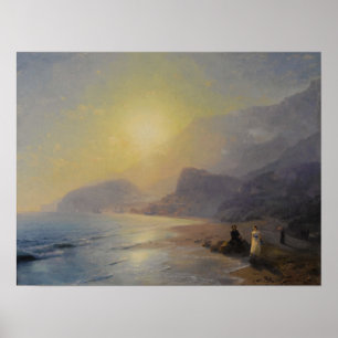 Aivazovsky - Pushkin On The Shore Poster