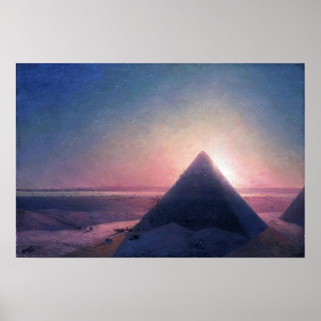 Aivazovsky - The Great Pyramid Of Giza Poster (Front)