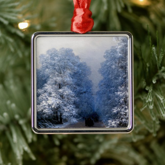 Aivazovsky - Winter Landscape Metal Tree Decoration (Tree)