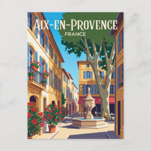 Aix-en-Provence France Postcard