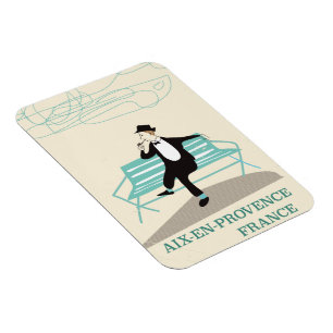 Aix-en-Provence France travel poster Magnet