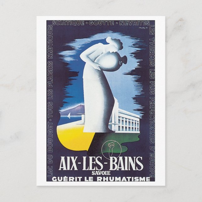 Aix Les Bains Savoie Postcard (Front)