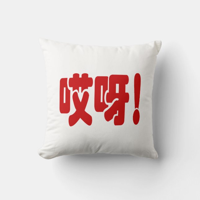 Aiya! 哎呀! OMG! Chinese Hanzi Language Cushion (Front)