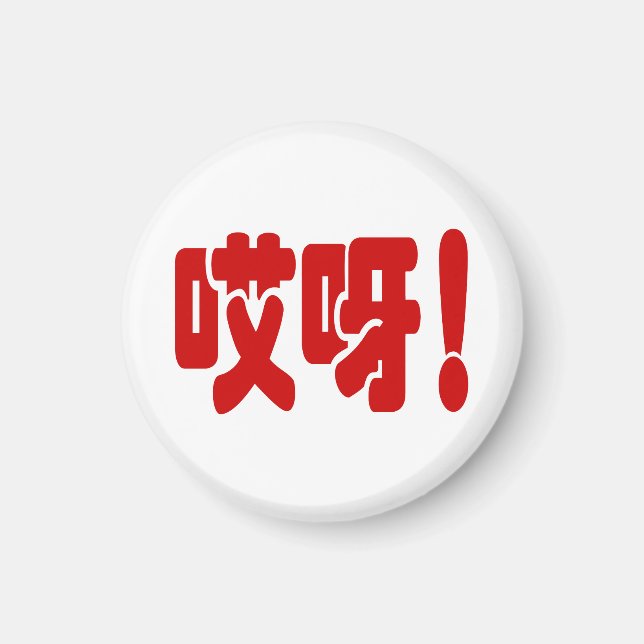 Aiya! 哎呀! OMG! Chinese Hanzi Language Magnet (Front)