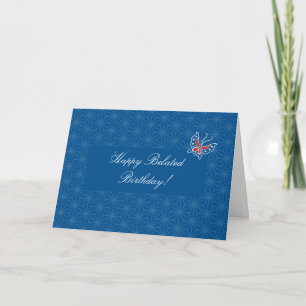 Aiyana Batik Pattern Belated Birthday Card