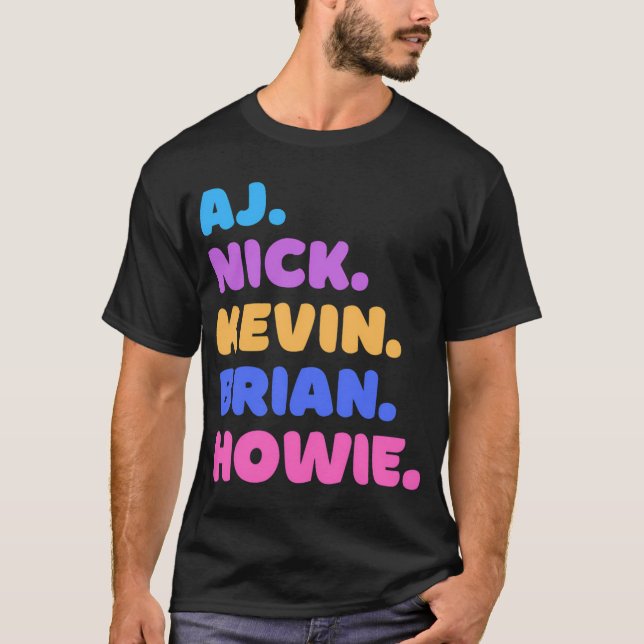 AJ, Nick, Kevin, Brian, Howie T-Shirt (Front)