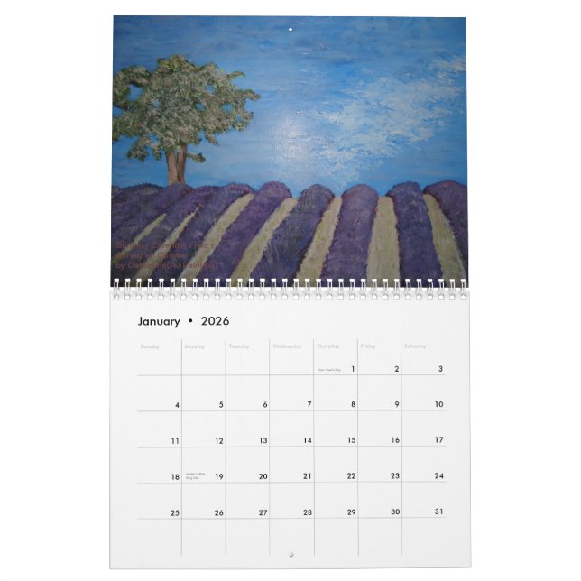 AJ Painting Calendar (Jan 2026)