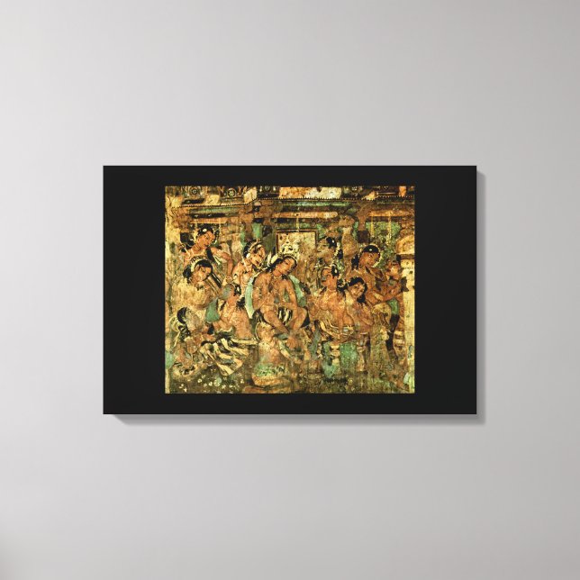AJANTA CAVE PAINTINGS CANVAS PRINT (Front)