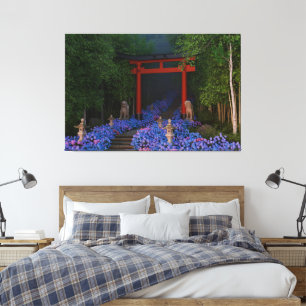 Ajisai no Kaidan Canvas Print
