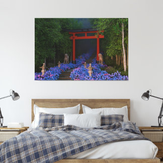 Ajisai no Kaidan Canvas Print