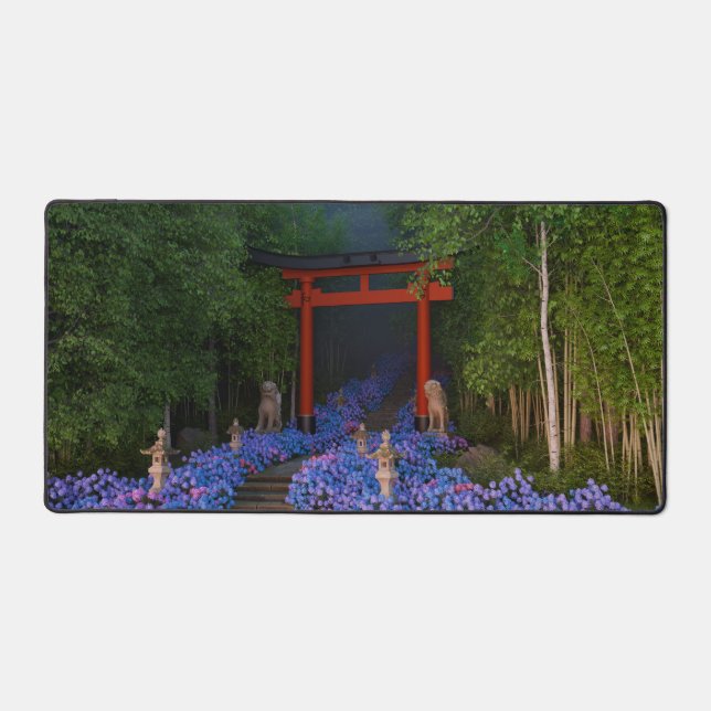 Ajisai no Kaidan Desk Mat (Front)