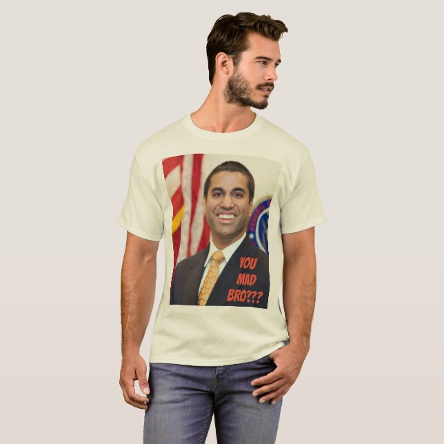 Ajit Pai Net Neutrality Funny T-Shirt (Front Full)