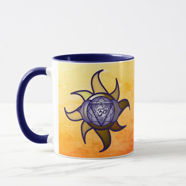 Ajna Chakra “Third Eye” Yoga Insight Lotus Mug (Left)