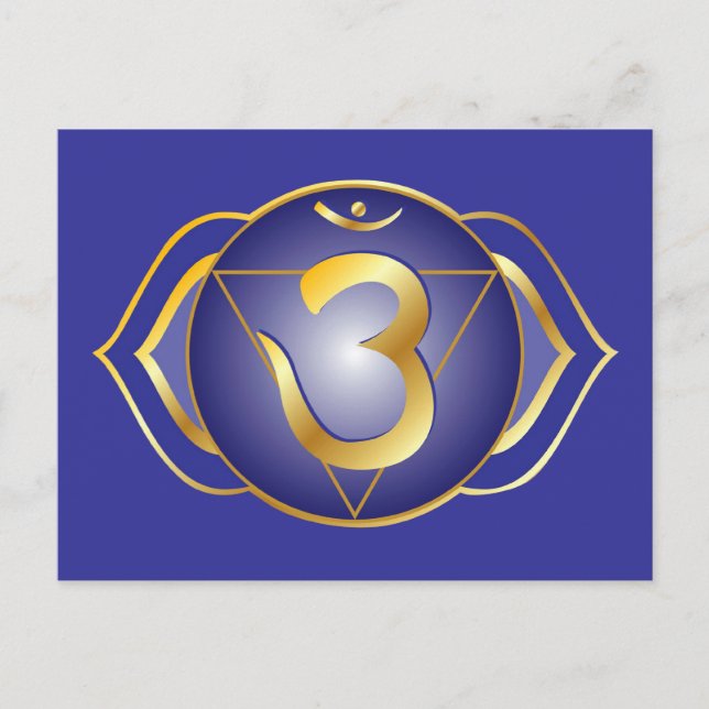 Ajna or third eye chakra Postcard (Front)