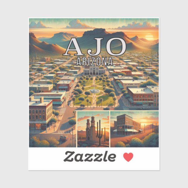 Ajo Arizona 3 Inch Vinyl Sticker (Sheet)