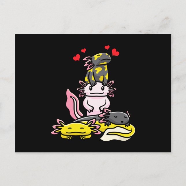 Ajolote Kawaii Postcard (Front)