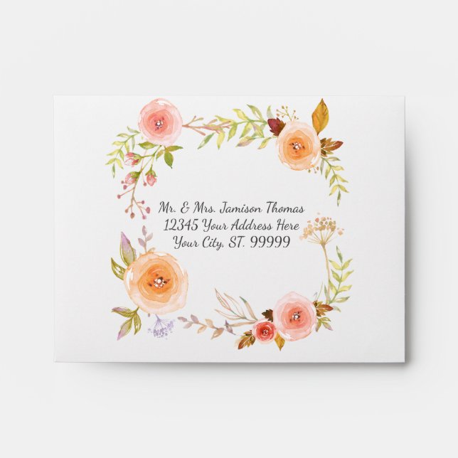 AJR-OA-20-Floral-Apricot-central-design Envelope (Front)
