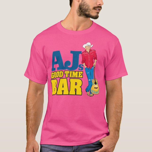 Ajs Good Time Bar Guitar T-Shirt (Front)