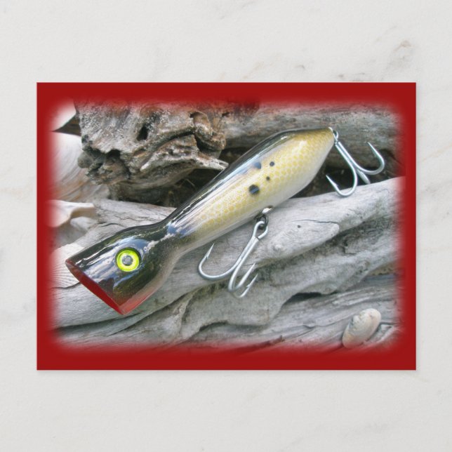 AJS Saltwater Lure Popper Coordinating Items Postcard (Front)