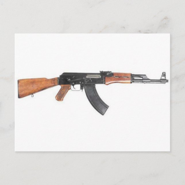 AK47 Assault rifle Postcard (Front)