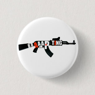 ak 47 3 cm round badge