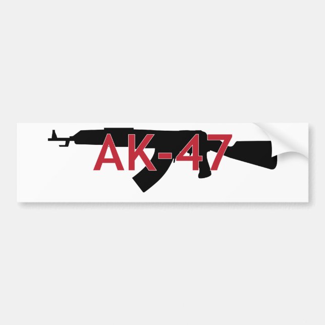 AK-47 BUMPER STICKER (Front)