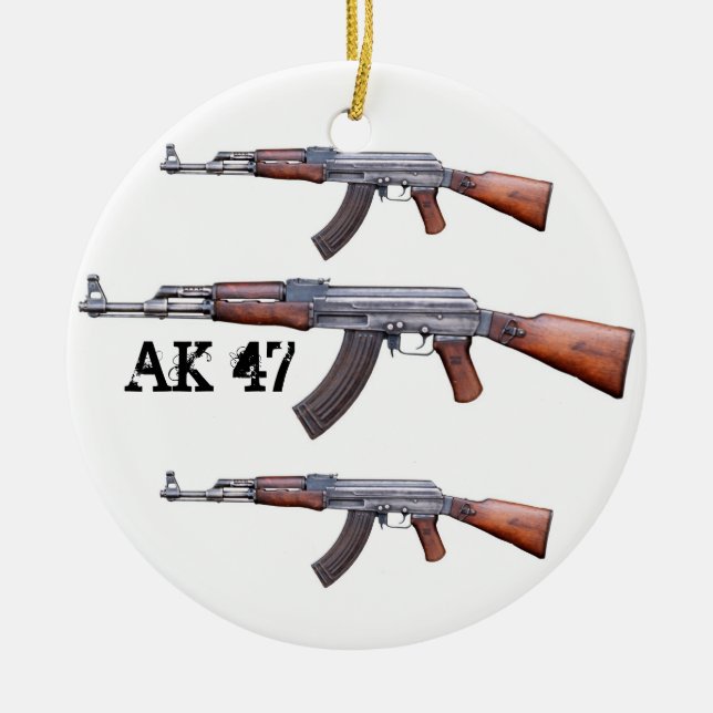AK-47 CERAMIC TREE DECORATION (Front)