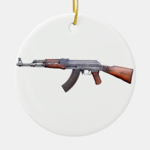 AK-47 CERAMIC TREE DECORATION