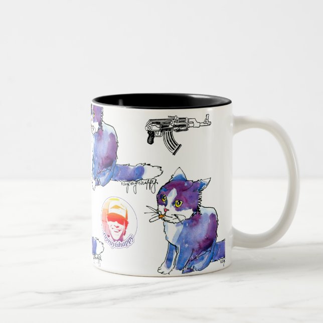 AK-47 Scribbles Mug (Right)