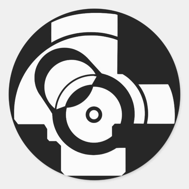 AK Boltface Classic Round Sticker (Front)