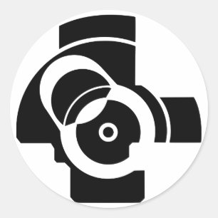 AK Boltface Classic Round Sticker