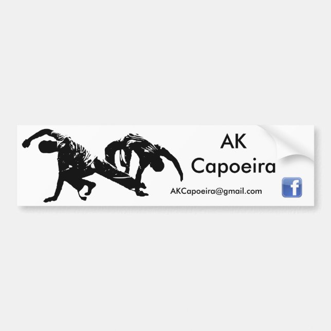 AK Capoeira Bumper stick Sticker (Front)