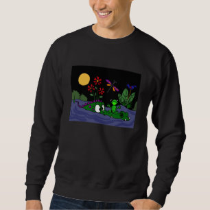 AK- Frog on a Gator Nose Folk Art Shirt