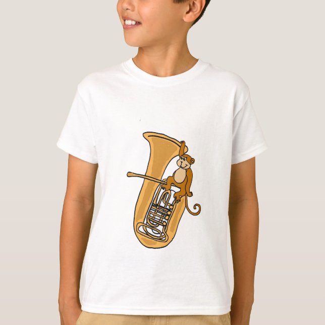AK- Monkey and Tuba Shirt (Front)