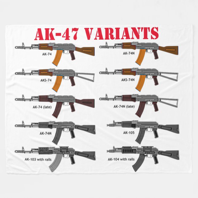 AK-VARIANTS FLEECE BLANKET (Front (Horizontal))