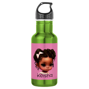 AKA - Brown Girl in Pink and Green 532 Ml Water Bottle