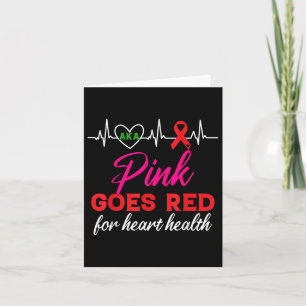 Aka Pink Goes Red For Heart Health Awareness For W Card