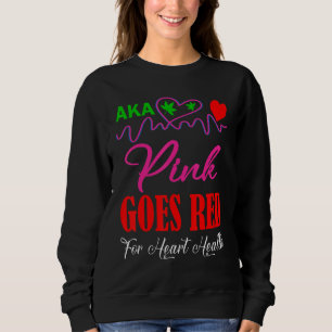Aka Pink Goes Red For Heart Health Pretty Girl In  Sweatshirt