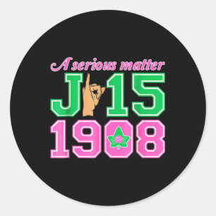 Aka Women Hand Sign A Serious J15 Founders Day 1.9 Classic Round Sticker